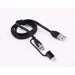 Muvit - micro USB reversible adaptateur type c - noir