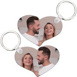 Ocadeau 2 porte clés coeur Love