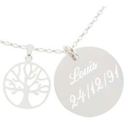 Ocadeau Pendentif arbre de vie gravé