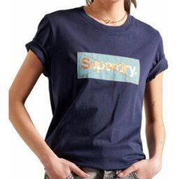 T-shirt Superdry Cl platina Bleu