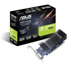 Asus Carte graphique Nvidia GeForce GT1030 2 GB RAM GDDR5 PCIe HDMI™, DVI refroidissement passif