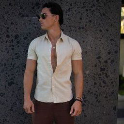 Chemise THEAD. BRUCE Kaki EU XXL,EU S,EU M,EU L,EU XL,EU XS hommes