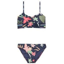 Maillots de bain enfant Roxy VACAY FOR LIFE CROP TOP SET Marine 6 ans filles