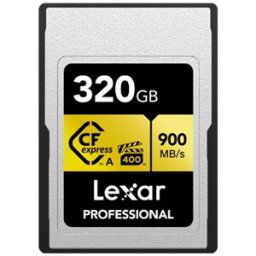 Carte mémoire professionnelle Gold Lexar CFexpress LCAGOLD 320 GB Type A 900MB/s