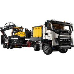Lego Camion Volvo FMX et pelleteuse électrique EC230