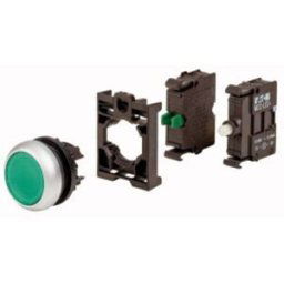 Eaton 110930 M22-DL-G-K10LED-BVP Bouton-poussoir lumineux à rappel collerette plastique 1 pc(s)