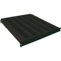 LogiLink SF1H15B 19 pouces Plaque de sol 1 UH montage fixe adapté à une baie de profondeur: 1200 mm noir