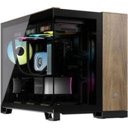 Tour midi Corsair CC-9011286-WW Boîtier PC noir, noix