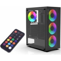 Tour midi INCA EMG-15XN Boîtier PC noir