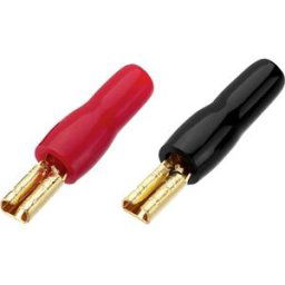 MONACOR 0344910 Cosse à languette mâle Largeur daccouplement: 2.8 mm rouge, noir 20 pc(s)