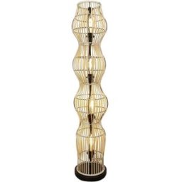 ECO-Light BAMBOO 9510 PT4-H BA Lampe sur pied E27 bambou, naturel