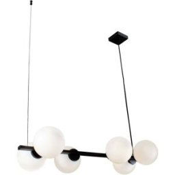 ECO-Light Pendelleuchte 9110-S6 NERO Luminaire à suspendre E14 blanc, noir