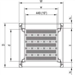 nVent SCHROFF 22117671 Tablette (l x P) 600 mm x 680 mm 1 pc(s)