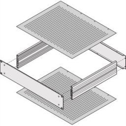 nVent SCHROFF 30860511 Câche horizontal 2 pc(s)