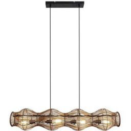 ECO-Light BAMBOO 9510 S4-D BA Luminaire à suspendre E27 bambou, marron