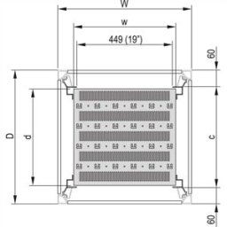 nVent SCHROFF 22117844 Tablette (l x P) 600 mm x 780 mm 1 pc(s)