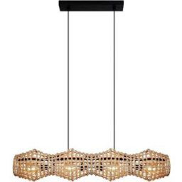 ECO-Light CAPELLA 9520 S4 RT Luminaire à suspendre E27 rotin, naturel