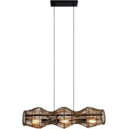 ECO-Light BAMBOO 9510 S3-D BA Luminaire à suspendre E27 bambou, marron
