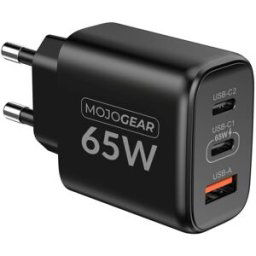 Chargeur USB MOJOGEAR 65W 2x USB-C / 1x port USB