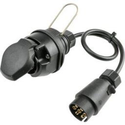 AS Schwabe 60468 Adaptateur pour remorque [prise mâle 7 pôles - prise femelle 13 pôles]