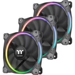 Thermaltake RIING 14 LED Ventilateur pour PC RVB (l x H x P) 140 x 140 x 25 mm avec éclairage LED