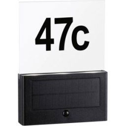 Paulmann 94577 Neda Eclairage solaire pour numéro de maison 1 W blanc chaud anthracite