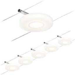 Paulmann DiscLED 94426 Système complet déclairage sur câble LED chrome (mat), chrome