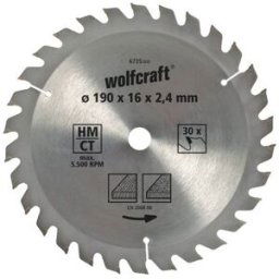 Lame de scie circulaire au carbure Wolfcraft 6733000 160 x 20 mm Nombre de dents: 20 1 pc(s)