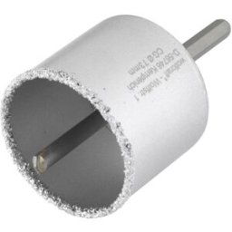 Scie cloche à concrétion de carbure de tungstène avec queue et foret Wolfcraft 3897000 73 mm 1 pc(s)