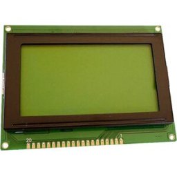 Display Elektronik Écran LCD noir jaune-vert 128 x 64 Pixel (l x H x P) 93 x 70 x 10.8 mm