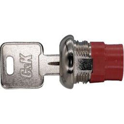 C & K Switches Y1011U2C203NBE Commutateur à clé 20 V 1 x On/On 2 x 90 ° 1 pc(s)