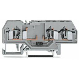 Bloc de jonction à diode WAGO 281-673/281-411 6 mm ressort de traction Affectation: L gris 50 pc(s)