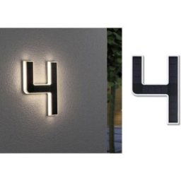 Paulmann 79845 4000870798454 Eclairage solaire pour numéro de maison CEE: G (A - G) 0.20 W blanc chaud noir