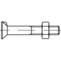 Vis à tête fraisée à ergot TOOLCRAFT 111622 500 pc(s) M6 20 mm tête fraisée 6 pans extérieurs acier N/A