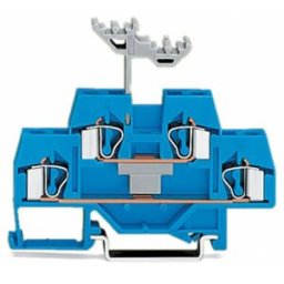 Bloc de jonction traversant à 2 étages WAGO 281-629 6 mm ressort de traction Affectation: N bleu 50 pc(s)