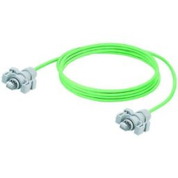 Weidmüller 8815100000 RJ45 Câble réseau, câble patch CAT 6a S/FTP 5.00 m vert certifié UL, ignifuge, avec cliquet dencastrement 1 pc(s)
