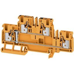 Weidmüller 2552590000 Bloc de jonction traversant à 2 étages 6.10 mm Push-In orange 50 pc(s)