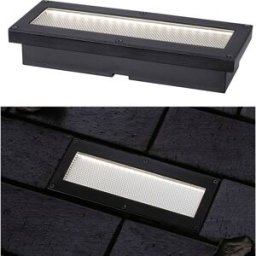 Paulmann 94576 Domenic Lampe solaire encastrable 0.1 W blanc chaud noir