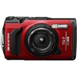 OM System TG-7 red Appareil photo numérique 12 Mill. pixel Zoom optique: 4 x rouge résistant aux chocs, étanche, vidéo 4K
