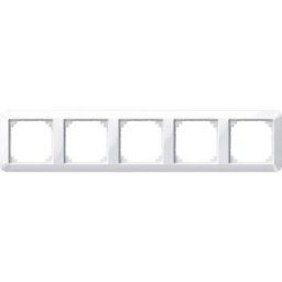 Cache Merten 389519 1-M, System M blanc polaire brillant 5 parties