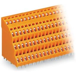 Bornier à 4 étages WAGO 738-308 2.50 mm² Nombre de pôles 32 orange 18 pc(s)