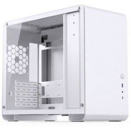 Micro-tour Jonsbo Jonsbo U4 Mini Micro-ATX-Gehäuse, Tempered Glass - weiß Boîtier, Boîtier gaming, Boîtier PC blanc