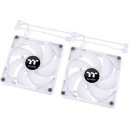 Thermaltake CL-F153-PL12SW-A Ventilateur pour PC blanc, transparent, RVB (l x H x P) 120 x 120 x 25 mm