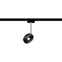 Paulmann Discus Luminaire sur rail haute tension URail LED intégrée 5 W LED noir (mat), chrome