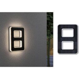Paulmann 79849 4000870798492 Eclairage solaire pour numéro de maison CEE: G (A - G) 0.20 W blanc chaud noir