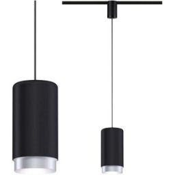 Paulmann URail Pend Corus Luminaire sur rail haute tension URail E27 noir
