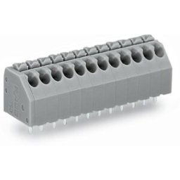 Bornier à ressort WAGO 250-107 1.50 mm² Nombre de pôles 7 gris 180 pc(s)