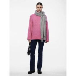 Pieces Écharpe oversize gris Dee Taille unique unisex