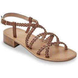 Les Tropéziennes par M.Belarbi Sandales HAPIRON tan en cuir marron clair 38 female