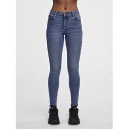 Pieces Jean skinny bleu en coton Dina Taille : XS / Longueur : 30 female